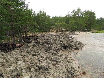 IMG_0380_savea_1024px A lot of clay was transferred on various places on the neighbour's property. Runsaasti savea kuljetettiin eri paikkoihin naapurin kiinteistölle.