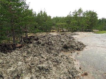 IMG_0380_savea_1024px A lot of clay was transferred on various places on the neighbour's property. Runsaasti savea kuljetettiin eri paikkoihin naapurin kiinteistölle.