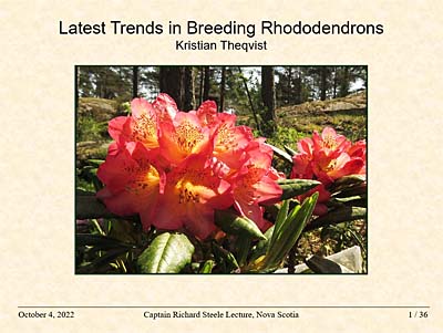 Latest trends in rhododendron breeding