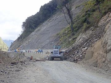 PB030813_1024px It took two hours to get the road cleared from the rocks. After getting through we later waited one additional hour caused by road work.