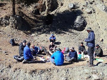 PB142100_lunch_1024px Last lunch of the expedition in the mountains.