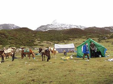 IMG_1511_breakfast_time_at_Dzongri_camp_160505 Breakfast time at Doring camp site at Dzongri, 4060 m (06:56)