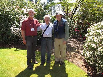 IMG_9024_Mike_Stewart_Kristian_Theqvist_Peter_Norris Mike Stewart, Kristian Theqvist and Peter Norris, the Andersson Garden, Enumclaw, Washington